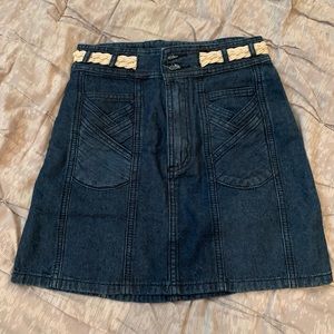 Spell and The Gypsy denim mini skirt